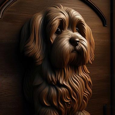 3D model Tibetan Terrier dog (STL)